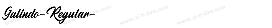 Galindo-Regular字体转换