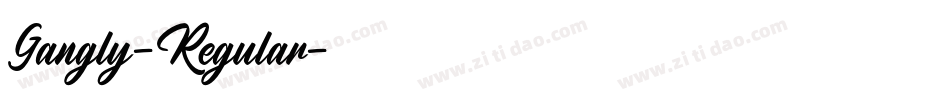 Gangly-Regular字体转换