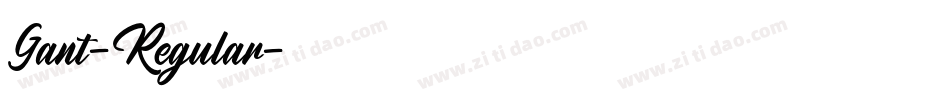 Gant-Regular字体转换