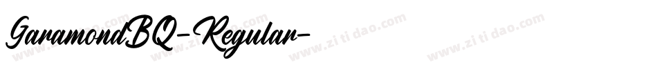 GaramondBQ-Regular字体转换 GaramondBQ-Regular字体转换