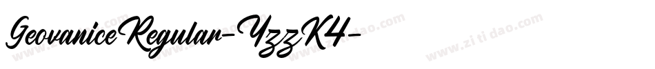 GeovaniceRegular-YzzK4字体转换