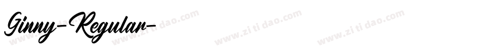 Ginny-Regular字体转换