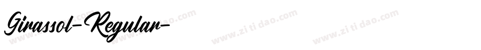 Girassol-Regular字体转换
