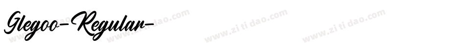 Glegoo-Regular字体转换