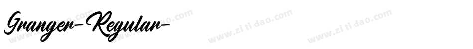 Granger-Regular字体转换