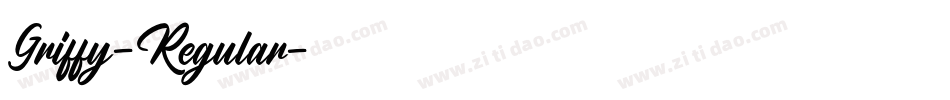 Griffy-Regular字体转换