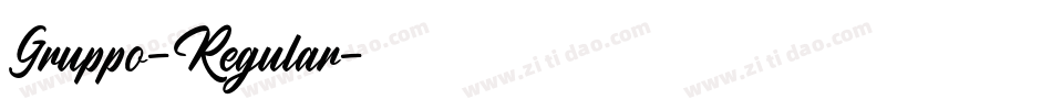 Gruppo-Regular字体转换