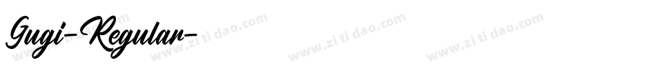 Gugi-Regular字体转换