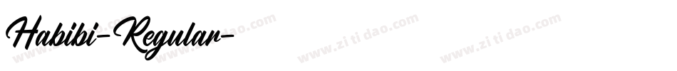Habibi-Regular字体转换