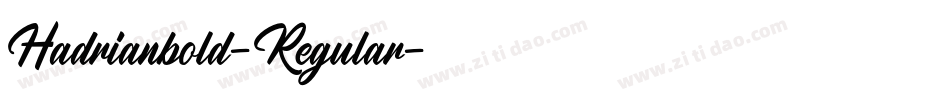 Hadrianbold-Regular字体转换