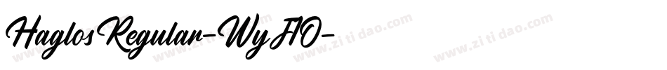 HaglosRegular-WyJ1O字体转换