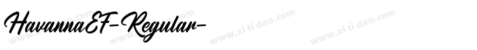 HavannaEF-Regular字体转换