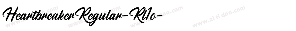 HeartbreakerRegular-Rl1o字体转换