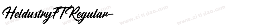 HeldustryFTRegular字体转换 HeldustryFTRegular字体转换
