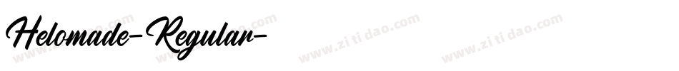 Helomade-Regular字体转换