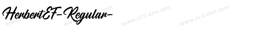 HerbertEF-Regular字体转换