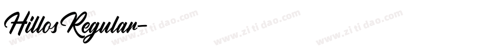 HillosRegular字体转换