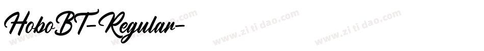 HoboBT-Regular字体转换