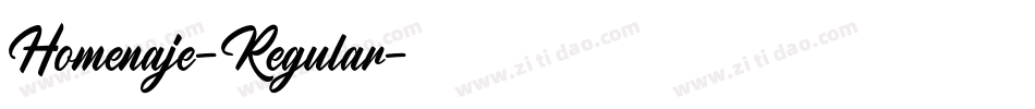 Homenaje-Regular字体转换