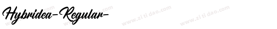 Hybridea-Regular字体转换