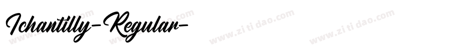 Ichantilly-Regular字体转换