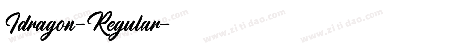 Idragon-Regular字体转换 Idragon-Regular字体转换
