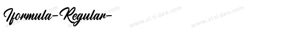 Iformula-Regular字体转换 Iformula-Regular字体转换