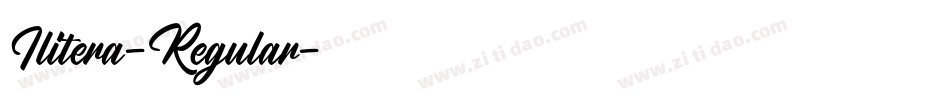 Ilitera-Regular字体转换