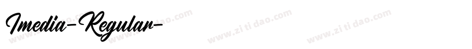 Imedia-Regular字体转换