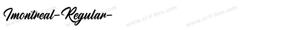 Imontreal-Regular字体转换
