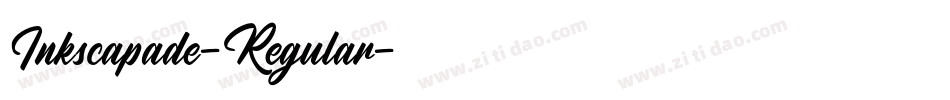 Inkscapade-Regular字体转换