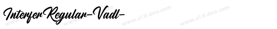 InterferRegular-Vadl字体转换