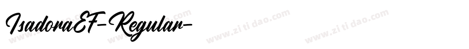 IsadoraEF-Regular字体转换