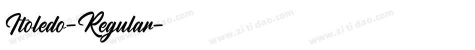 Itoledo-Regular字体转换