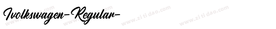 Ivolkswagen-Regular字体转换