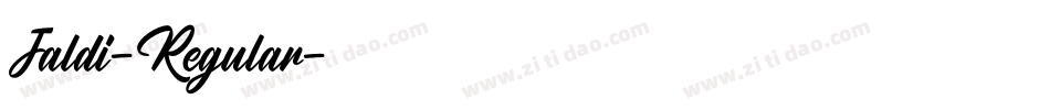 Jaldi-Regular字体转换