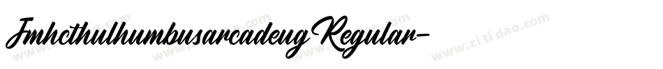 JmhcthulhumbusarcadeugRegular-JleB字体转换