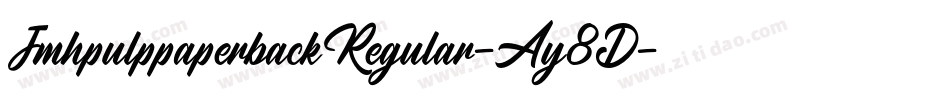 JmhpulppaperbackRegular-Ay8D字体转换