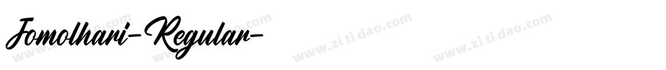Jomolhari-Regular字体转换