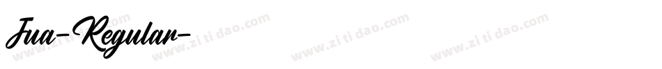 Jua-Regular字体转换