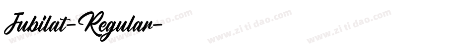 Jubilat-Regular字体转换 Jubilat-Regular字体转换