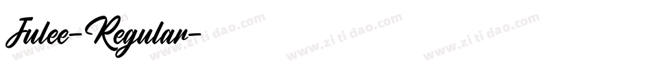 Julee-Regular字体转换