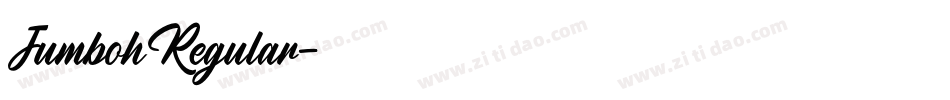 JumbohRegular字体转换