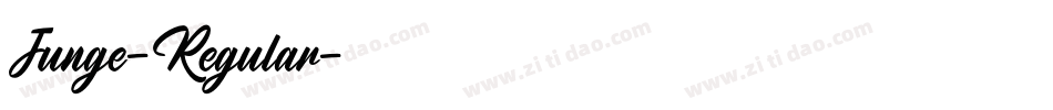 Junge-Regular字体转换