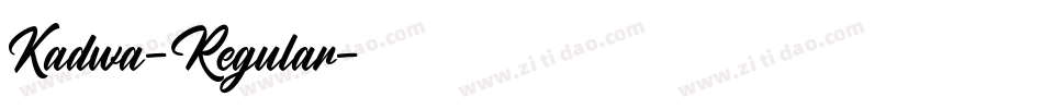 Kadwa-Regular字体转换