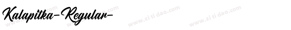 Kalapitka-Regular字体转换