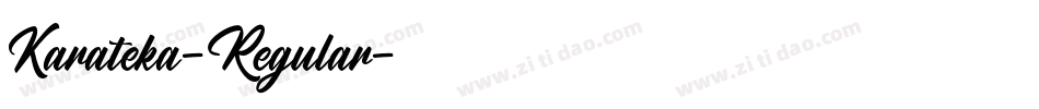 Karateka-Regular字体转换