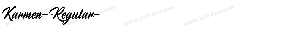 Karmen-Regular字体转换