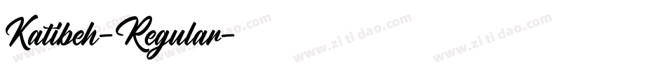 Katibeh-Regular字体转换