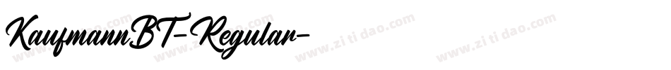 KaufmannBT-Regular字体转换